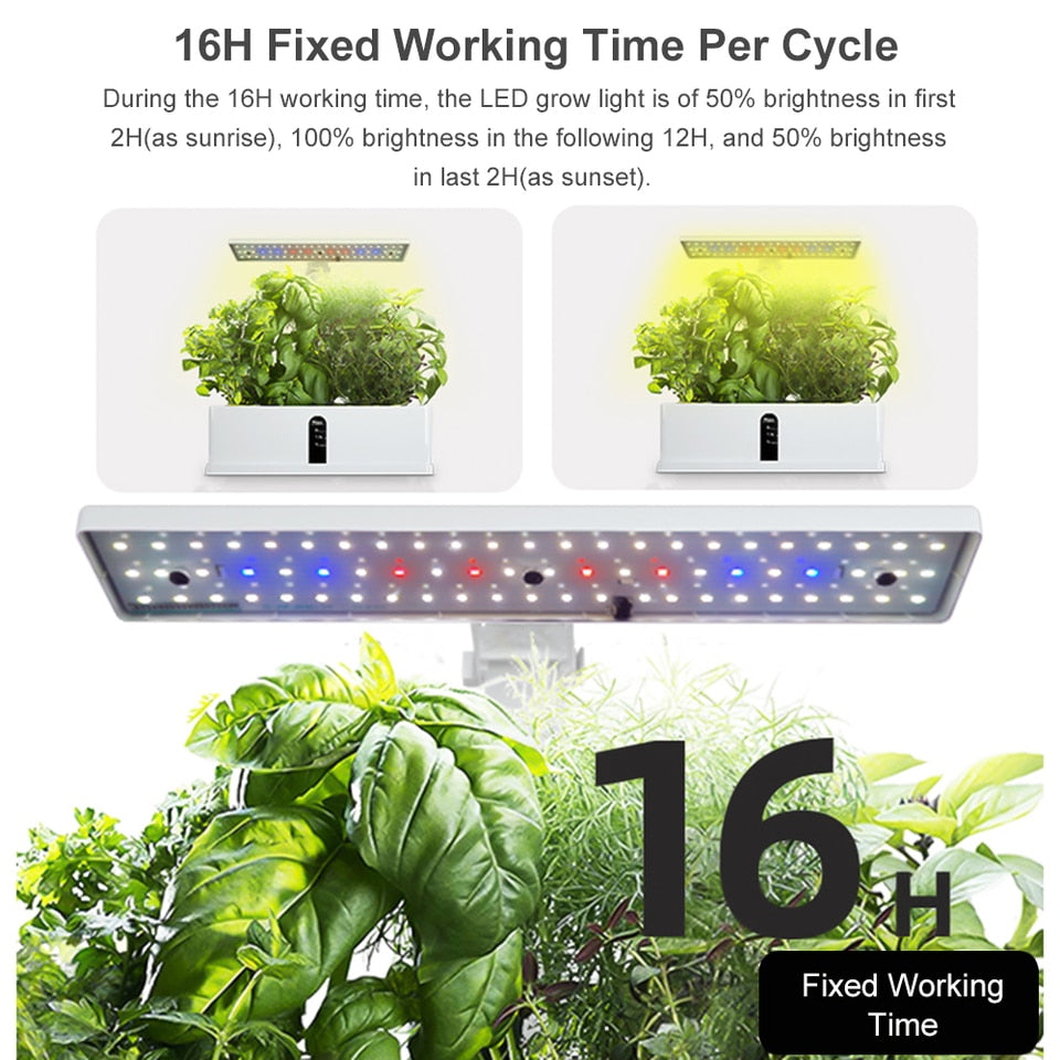 Smart Garden- Indoor kruidentuin - Kruidentuinkit - Makkelijk uw eigen kruiden telen! - Hydrocultuur - Kweeksysteem - Led Groeilicht - Binnenkas Smart Garden