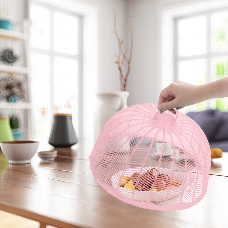 Vliegenkap/voedselkap - kunststof 25 cm - Eten/voedsel beschermen tegen ongedierte - Afdekkappen - ook handig om uw planten te beschermen - Multicolor - Kunststof