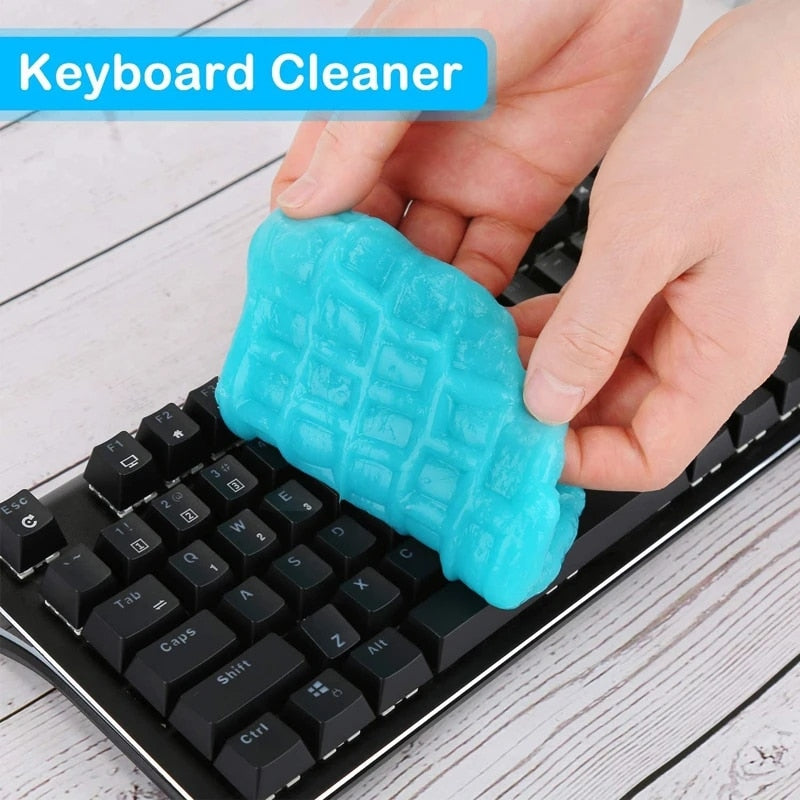 Schoonmaak Gel - haal vuil uit alle lastige hoekjes - Blauw - Toetsenbord - Auto - Schoonmaakgel - Auto Interieur - Schoonmaak Slijm - Car Cleaning Kit