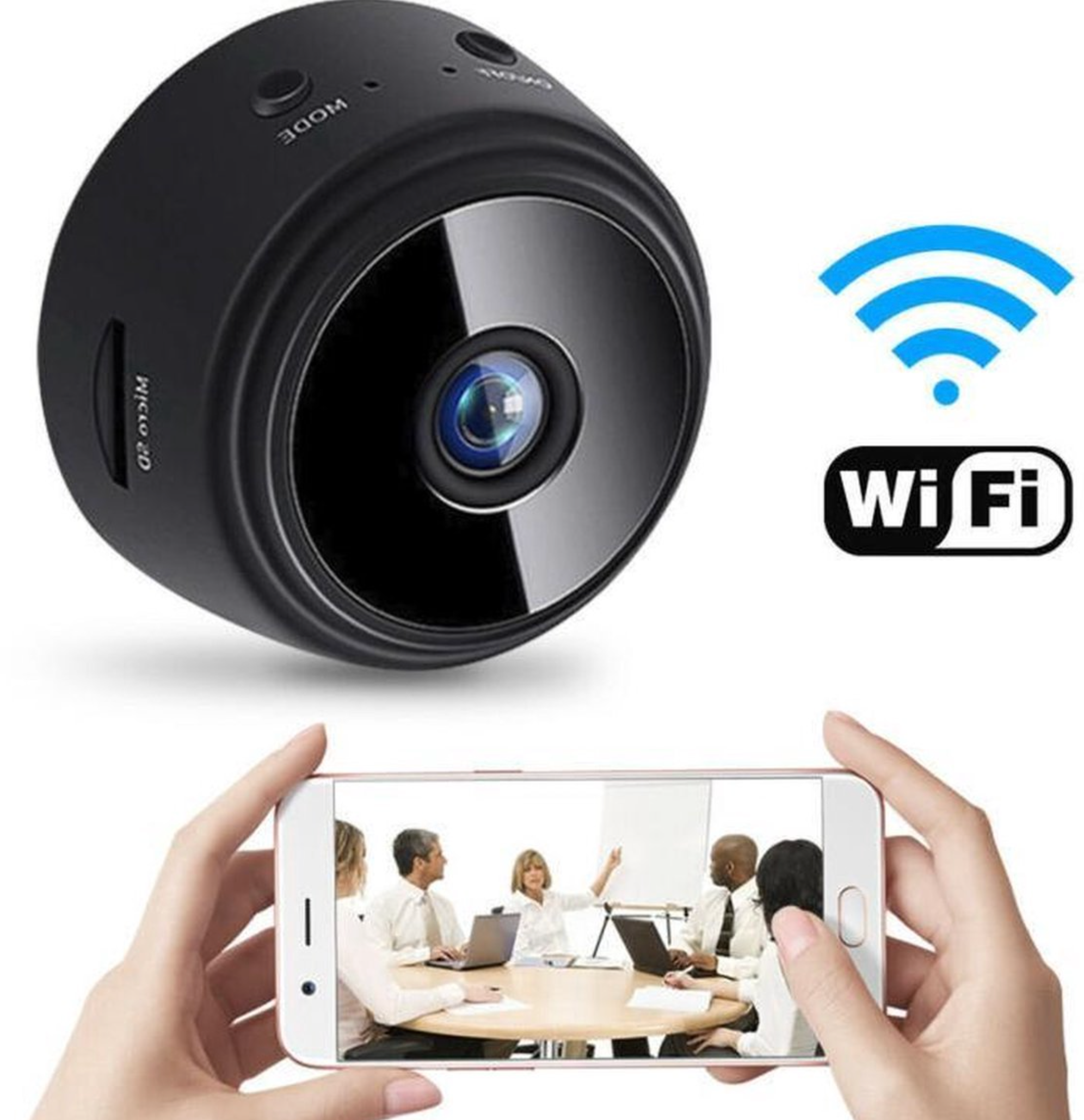 Mini Camera - Bekijk beelden via de App - Full HD 1080p - Dashcam - Beveiligingscamera - Met magneet en handige steun - Nightvision - Oplaadbaar en opnemen tijdens het opladen - Sla beelden op