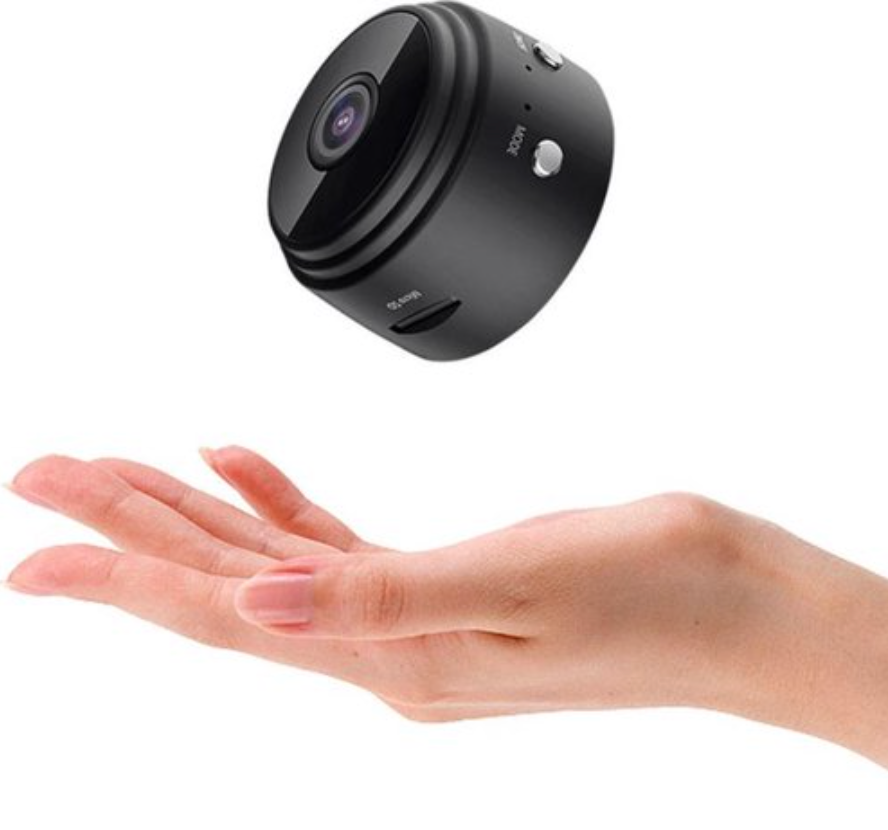 Mini Camera - Bekijk beelden via de App - Full HD 1080p - Dashcam - Beveiligingscamera - Met magneet en handige steun - Nightvision - Oplaadbaar en opnemen tijdens het opladen - Sla beelden op