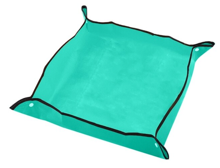 Planten verpot mat - handig tijdens het tuinieren - de lente is in aantocht - tuinier met plezier - geen zooi op de grond, makkelijk opruimen - 66 x 66 cm