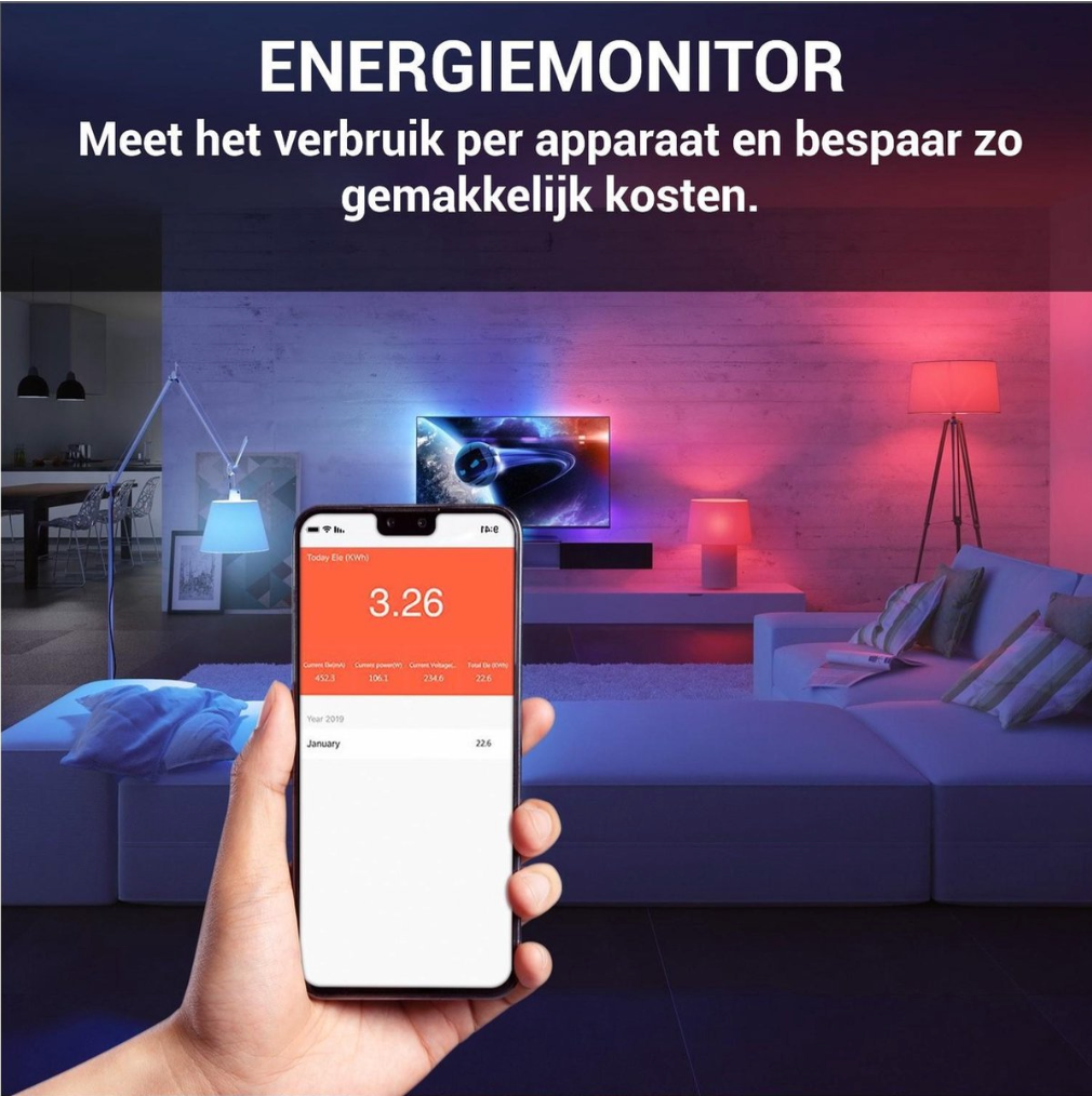 Slimme Stekker - Smart Plug - vanaf de bank uw electronica aan en uit zetten - tijdschakelaar - energiemeter - stem activatie
