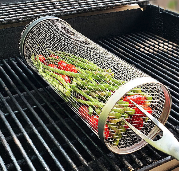 Grillmand – grillkorf – BBQ groente mandje - BBQ accessoires – gemakkelijk te reinigen! - barbecue rooster – grillrooster