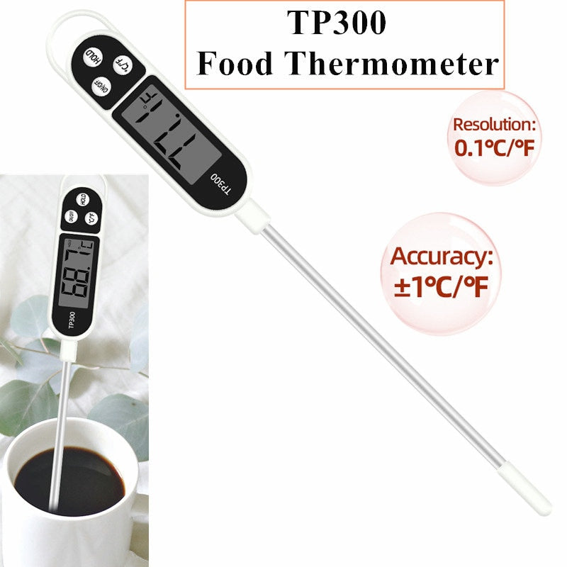 Voedsel thermometer - keuken thermometer - digitale thermometer - vanaf nu al uw vlees perfect gegaard! - RVS - multi-functioneel