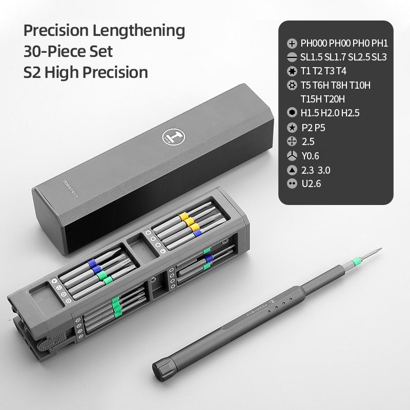 Professionele precisie schroevendraaierset 40-delig magnetisch - elk gereedschap voor laptop - camera - smartphone - iPhone - tablet - macbook - brillen