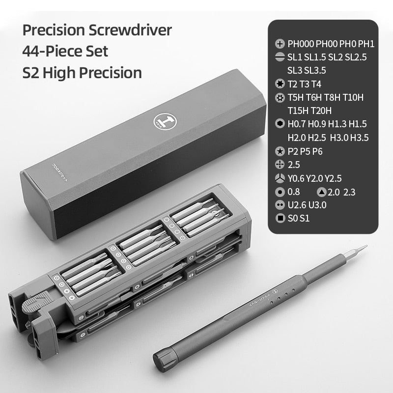 Professionele precisie schroevendraaierset 40-delig magnetisch - elk gereedschap voor laptop - camera - smartphone - iPhone - tablet - macbook - brillen