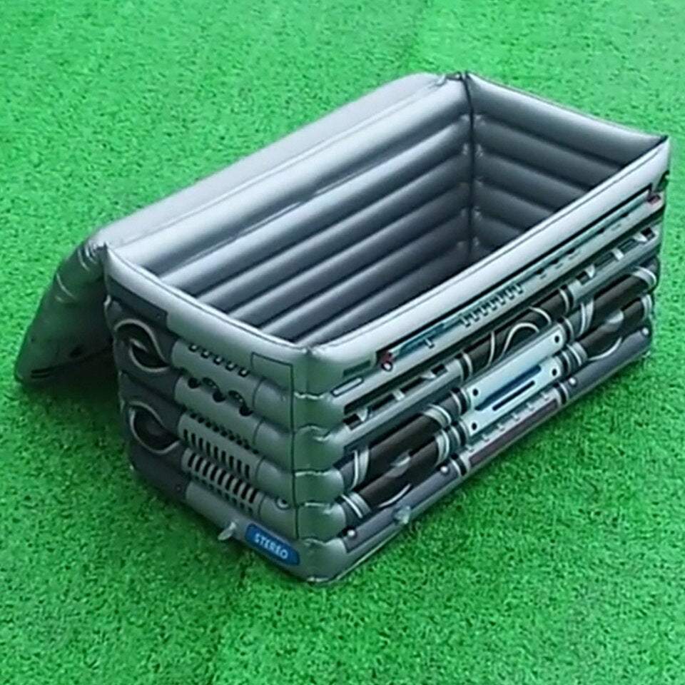Opblaasbare koelbox - Boombox koelbox - Leuk voor feesten en partijen - strand koelbox - Opblaasbaar, dus handig om mee te nemen