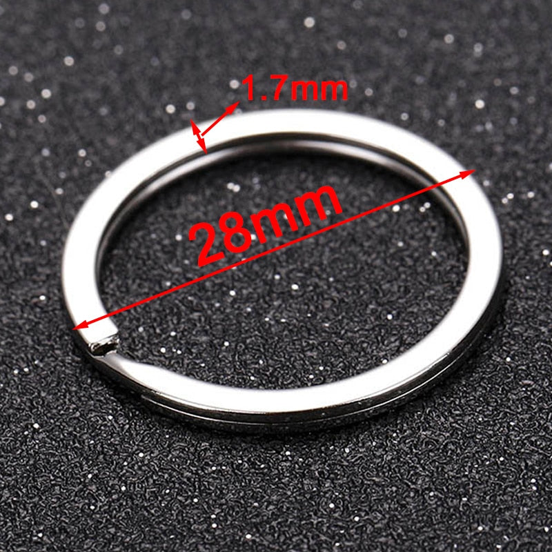 Sleutelringen – Sleutelhanger Ringen – 20 Stuks – Zilver - verschillende diktes en diameter
