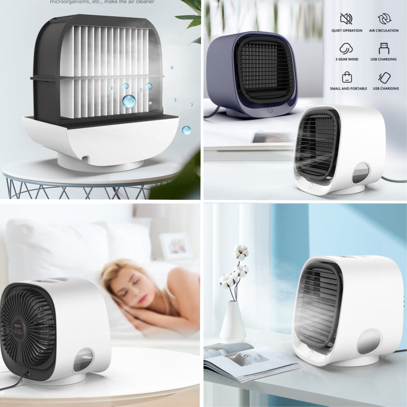 Water cooler desk fan - draagbare air cooler - luchtkoeler ventilator - ter voorbereiding voor de zomer! -  luchtkoeler met water en of ijs - mini airco