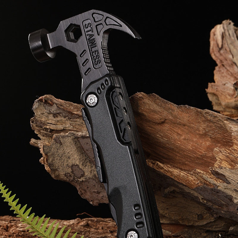 17-in-1 Multitool Hamer - draagetui - 3-delige bitset - gereedschap - survival - outdoor - camping - in de kofferbak - perfect cadeau voor mannen