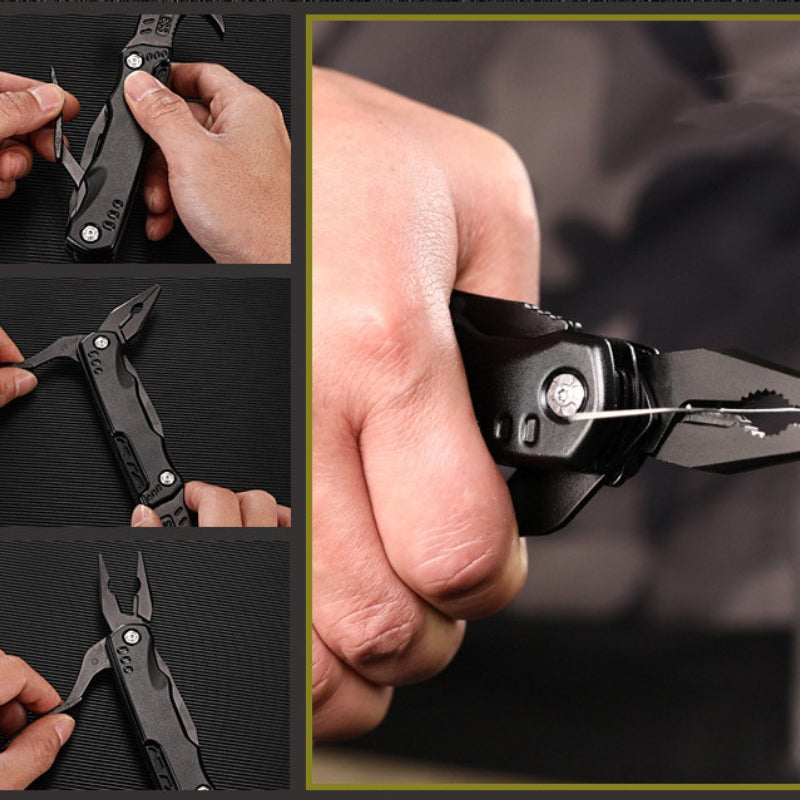 17-in-1 Multitool Hamer - draagetui - 3-delige bitset - gereedschap - survival - outdoor - camping - in de kofferbak - perfect cadeau voor mannen