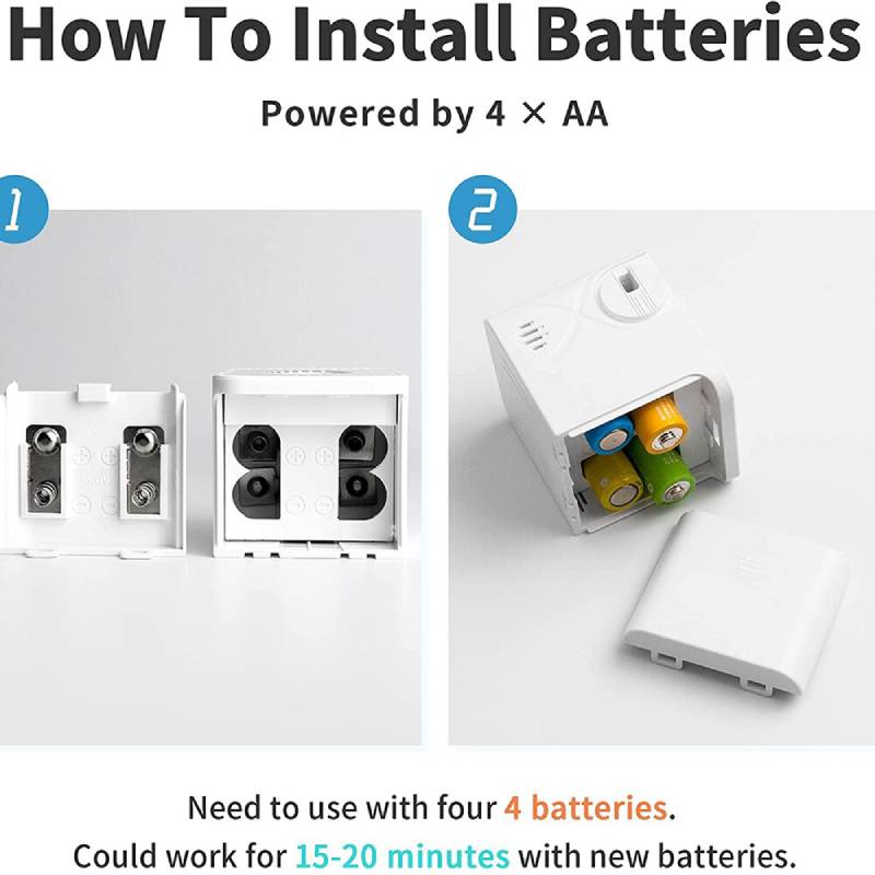 Luchtbedpomp - Opblazen en Vaccumeren in één! - Opblaaspomp op batterijen - Vacuümpomp - Compact - ektrische Pomp - 2 in 1 pomp - Nu met 5 handige opzet stukken