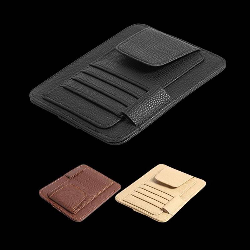 Universele auto organizer - Geen rommel meer in uw auto - Zonneklep organizer - Zonnebril houder - Pennenhouder - Pasjeshouder