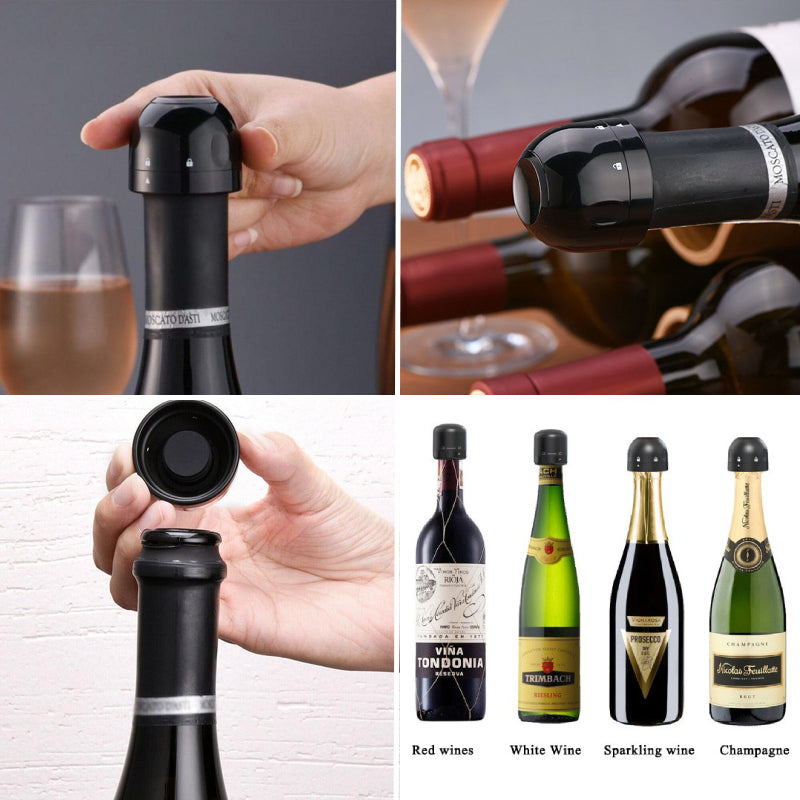 Wijn of champagne Stopper - Houd uw wijn en champagne heerlijk vers - Chique en betaalbaar