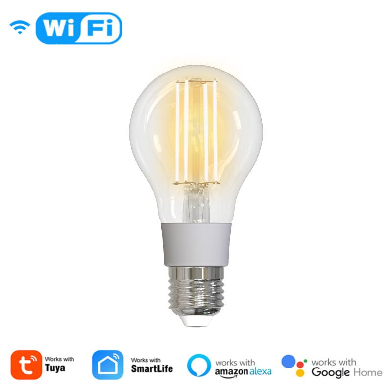 Smart Wifi gloeilamp - filament - sfeervolle en slimme lamp in één - puur wit en warm wit licht - E27 - gebruik met uw mobiele telefoon