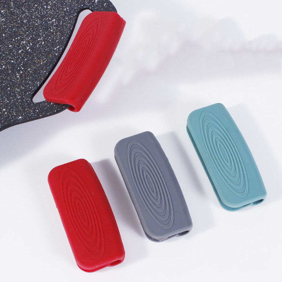 Pan handvat covers - siliconen panhandvat - hittebestendig - antislip - 3 kleuren - veiligheid en comfort