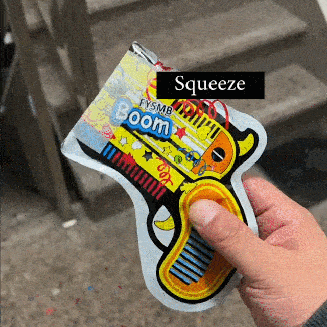 10x confetti popper groot - party popper opblaasbaar- verjaardag - decoratie - themafeest - tienerfeestje - kinderfeestje - festivals