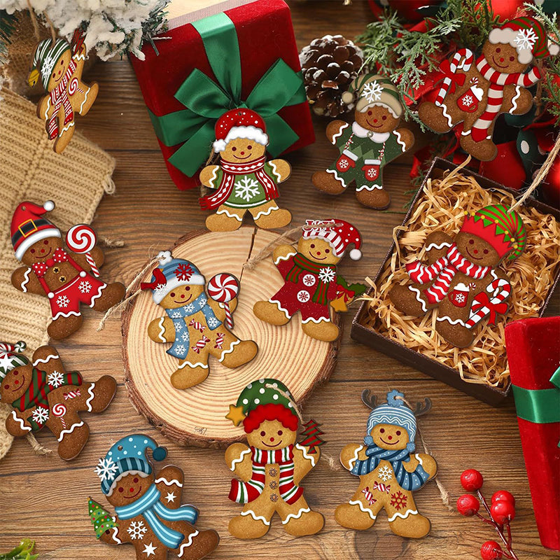 koekemannetjes en koekenvrouwtjes voor in de kerstboom – peperkoek figuren – gingerbread man – 12 stuks