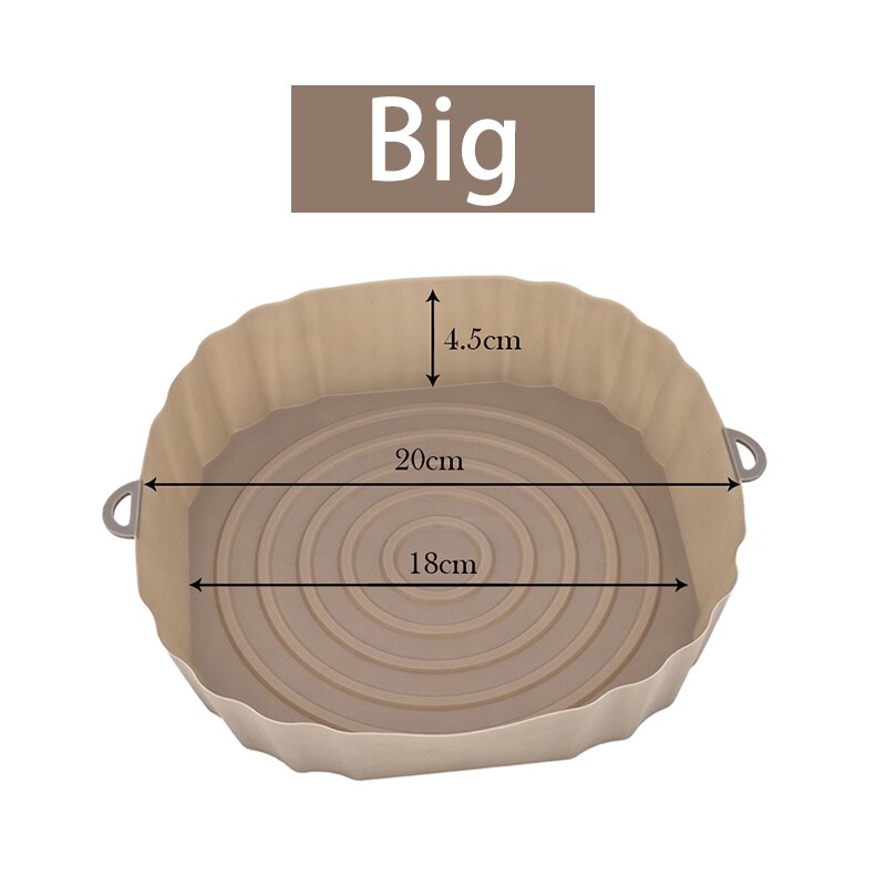 Siliconen bakpapier - bakpapier alternatief - airfryer accessoires - large - medium - small - geschikt voor magnetron - herbruikbaar - afwasbaar