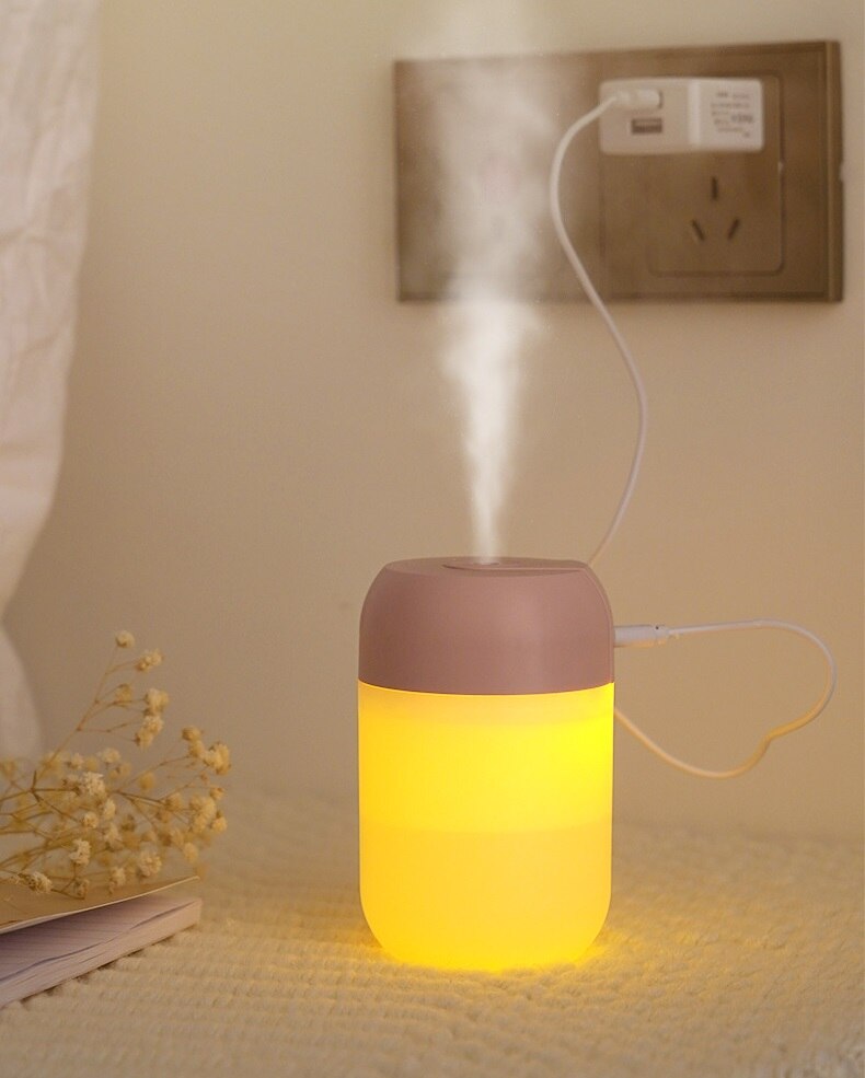 Mini Aroma diffuser - 3 in 1 - aroma verspreider/luchtbevochtiger/led lamp - heerlijke geuren in uw huis - mooie led lamp - zuinig in energieverbruik