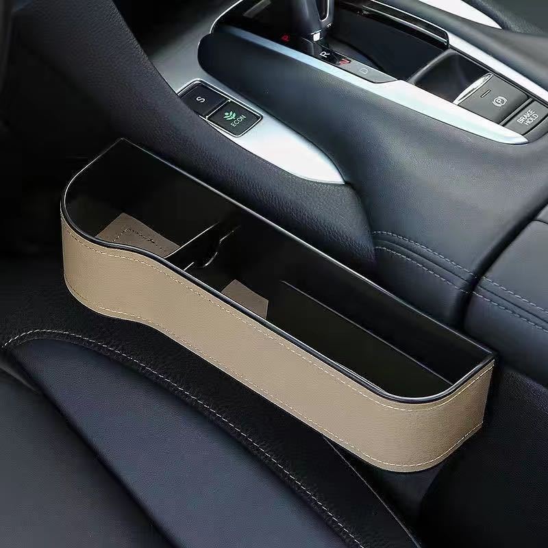 Luxe auto organizer bestuurder en bijrijder - autostoel opbergdoos met bekerhouder - opbergen auto accessoires - beschikbaar in 3 kleuren