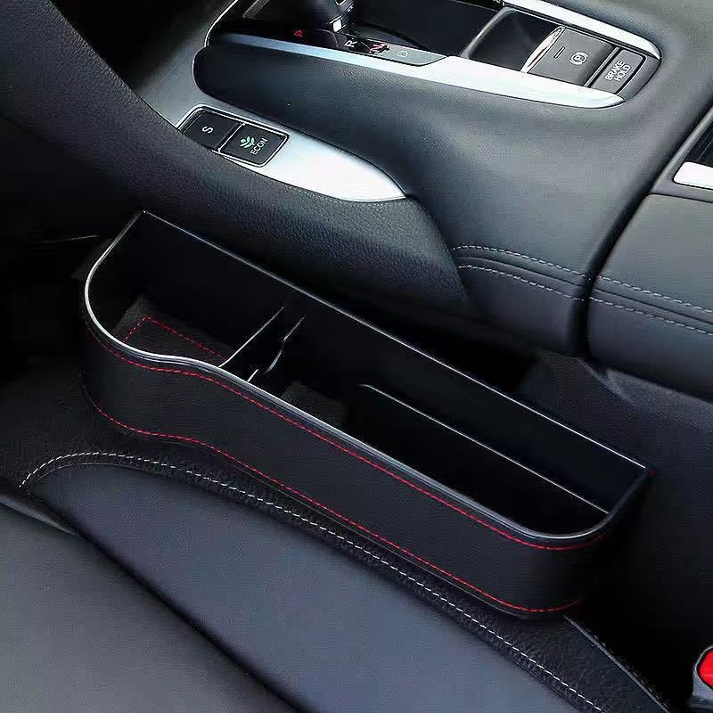 Luxe auto organizer bestuurder en bijrijder - autostoel opbergdoos met bekerhouder - opbergen auto accessoires - beschikbaar in 3 kleuren