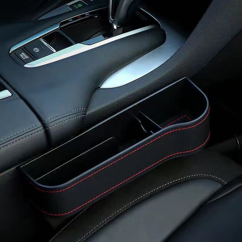Luxe auto organizer bestuurder en bijrijder - autostoel opbergdoos met bekerhouder - opbergen auto accessoires - beschikbaar in 3 kleuren