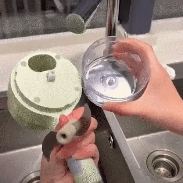 3 in 1 keuken blender - Alles kunner voor in de keuken - Groentesnijder - Rasp - Garde - Makkelijk in gebruik - Elektrische groente en kruiden snijder