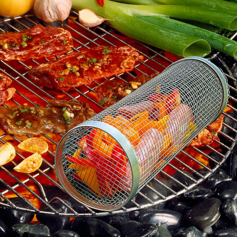 Grillmand – grillkorf – BBQ groente mandje - BBQ accessoires – gemakkelijk te reinigen! - barbecue rooster – grillrooster