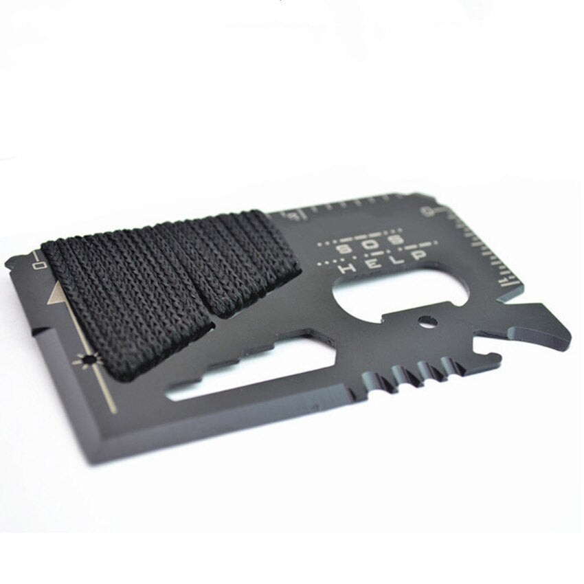 Portemonnee multi tool - Compact en handig - 14 in 1 Tool - Altijd overal op voorbereid zijn! - SOS Outdoor Kaart Gereedschap