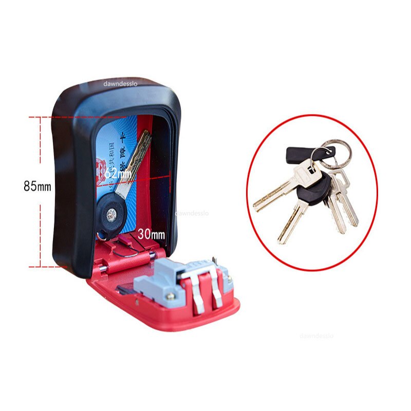 Mini sleutel kluis - Nooit meer uw sleutels kwijt! - Opbergbox met code - Stevig kluisje voor kleine items - voor aan de muur
