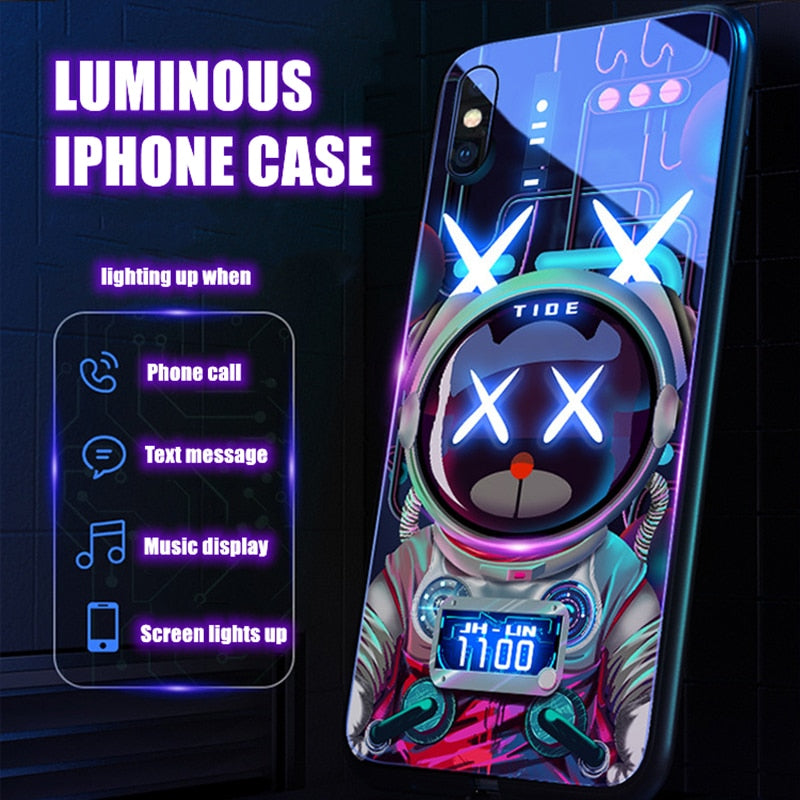 Lichtgevende telefoon case - cyberpunk - fashion - voor de echte trendsetter - nog niet bekend op de markt - nieuwe rage vanuit Japan