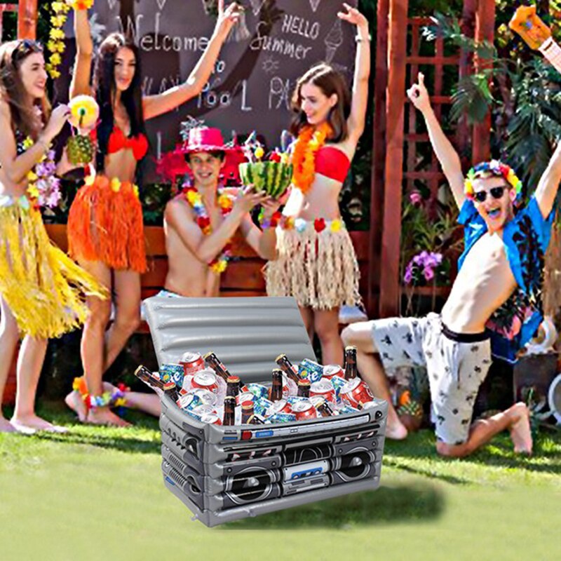 Opblaasbare koelbox - Boombox koelbox - Leuk voor feesten en partijen - strand koelbox - Opblaasbaar, dus handig om mee te nemen