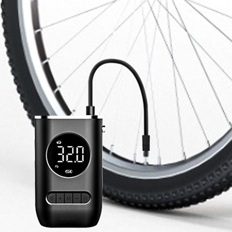 Compacte electrische pomp - Geschikt voor alle voertuigen - Opblaasbaar speelgoed -  12 bar pomp - Multifunctionele bandenpomp - Met led lamp - Alle soorten banden