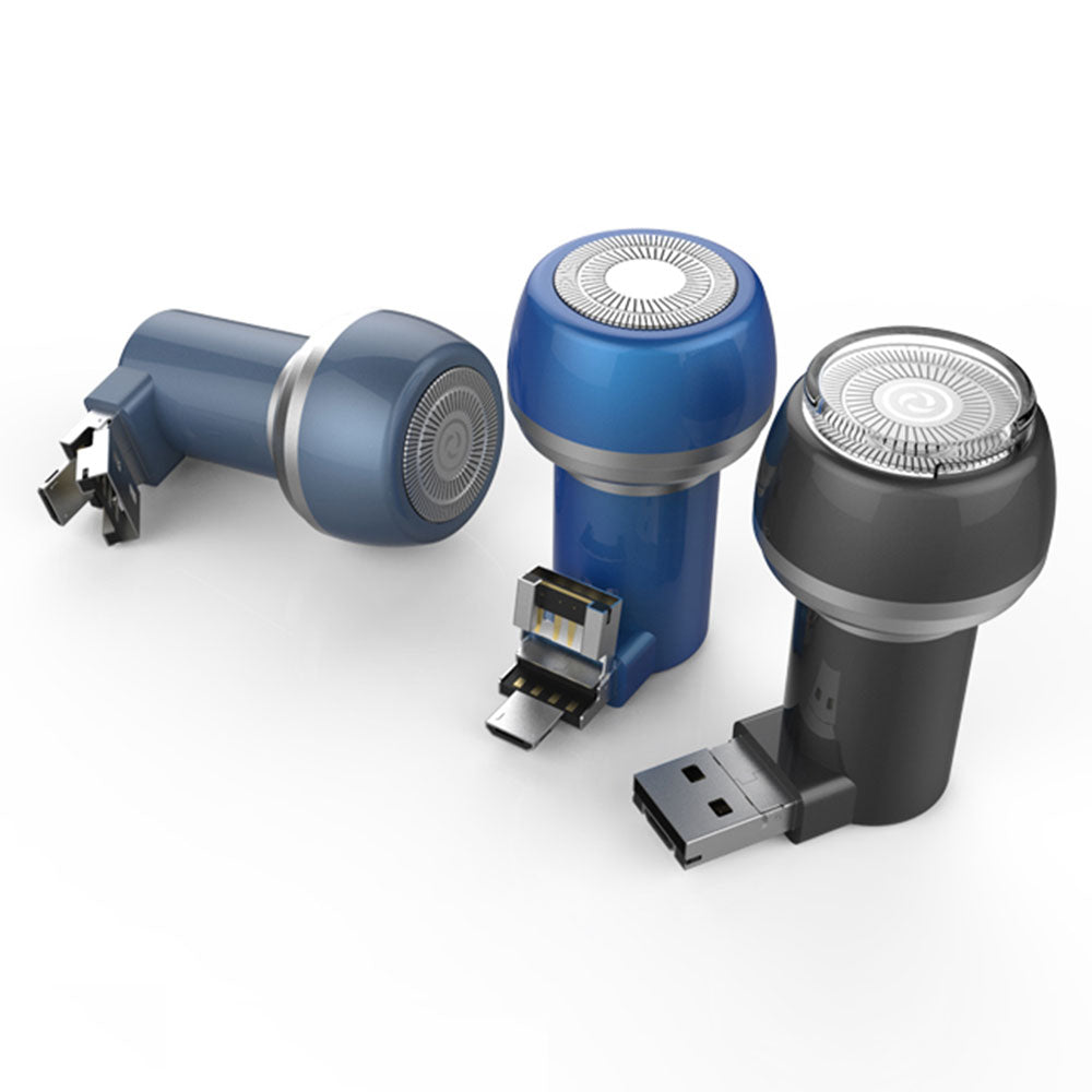 Mini scheerapparaat - mannen en vrouwen - reis editie - super compact - super handig - usb-c/micro usb/lightning connectie