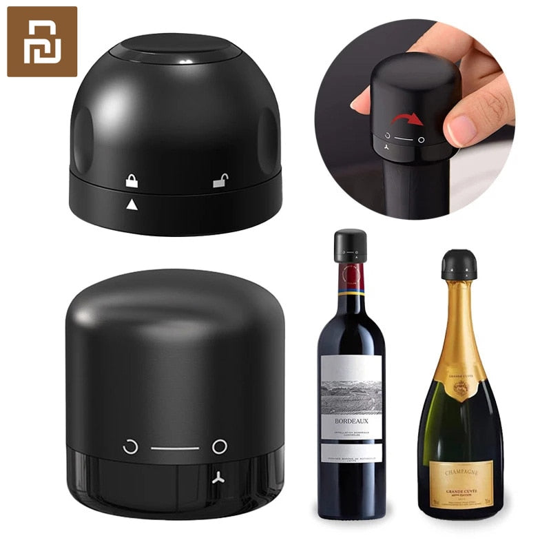 Wijn of champagne Stopper - Houd uw wijn en champagne heerlijk vers - Chique en betaalbaar