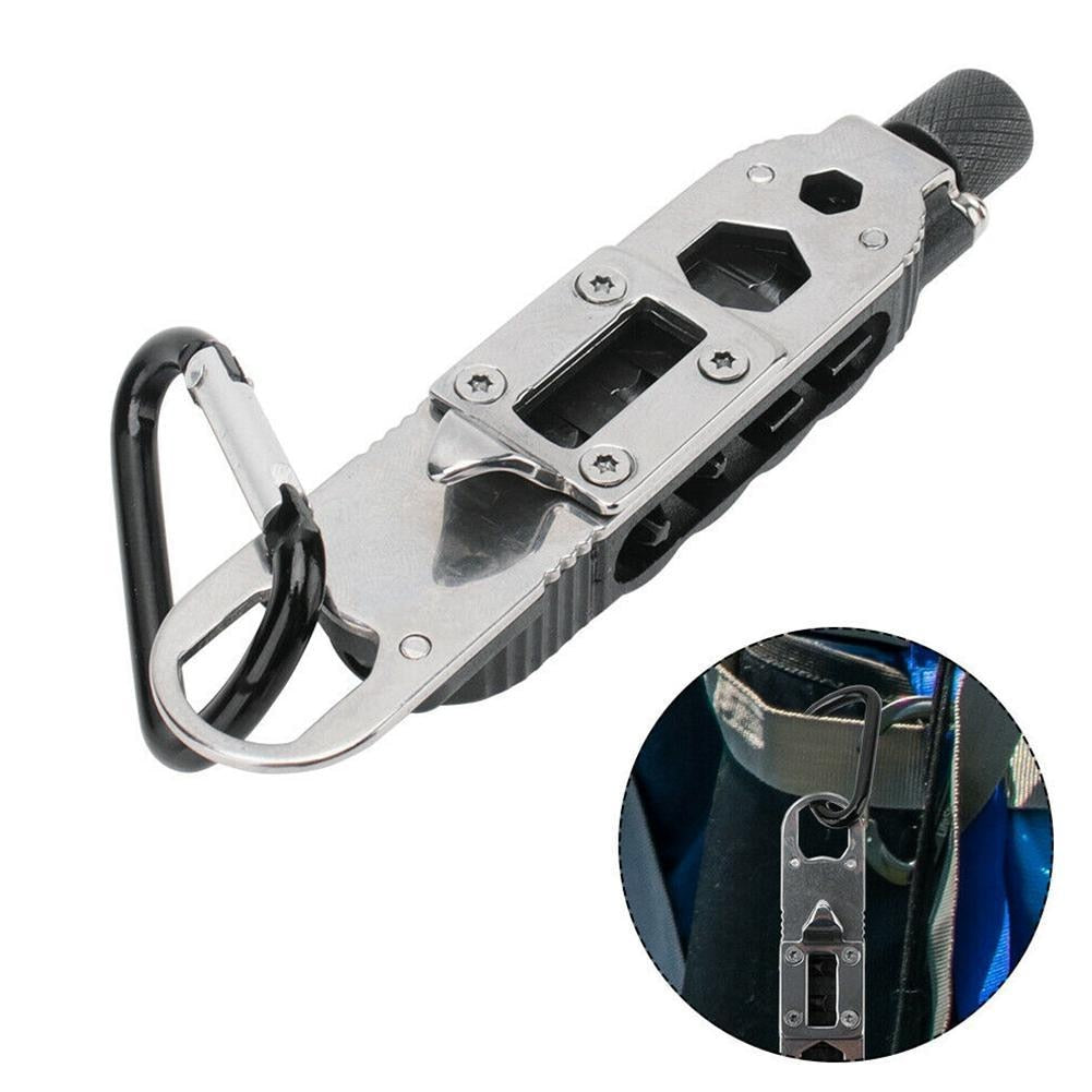 Multi functionele Schroevendraaier - Ingebouwde Ledlamp - Handige flesopener - Verschillende bitjes - Duurzaam en stevig - Handig voor kleine Klusjes, Kamperen, Hiken
