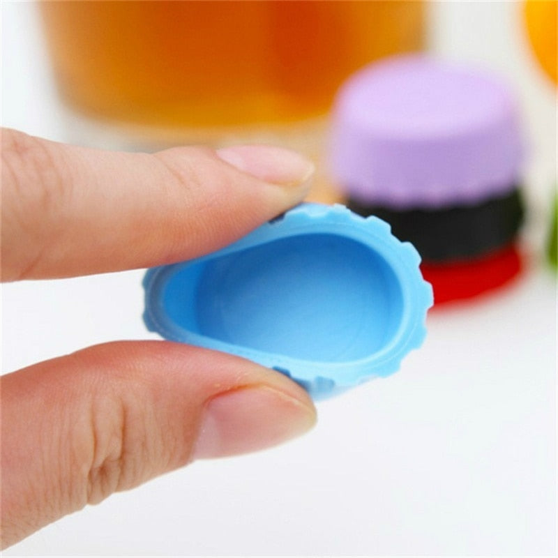 Siliconen dop - flessenstop Siliconen - kroonkurk 3cm - bescherm uw drankje - perfect voor feesten en partijen - anti-wesp - veiligheid