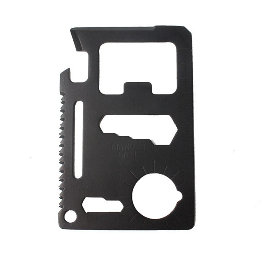 Portemonnee multi tool - Compact en handig - 14 in 1 Tool - Altijd overal op voorbereid zijn! - SOS Outdoor Kaart Gereedschap