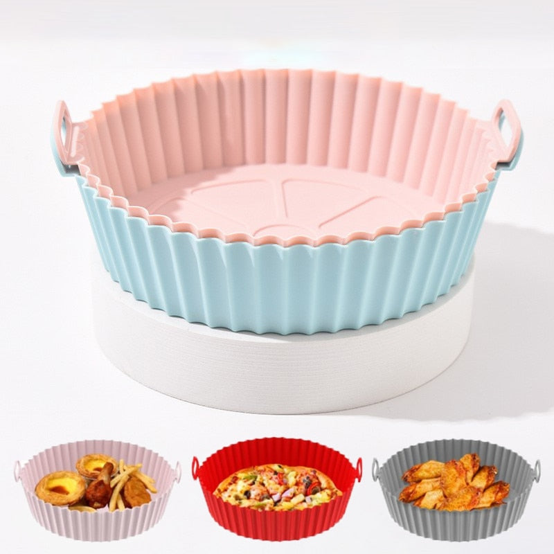 Siliconen bakpapier - bakpapier alternatief - airfryer accessoires - large - medium - small - geschikt voor magnetron - herbruikbaar - afwasbaar
