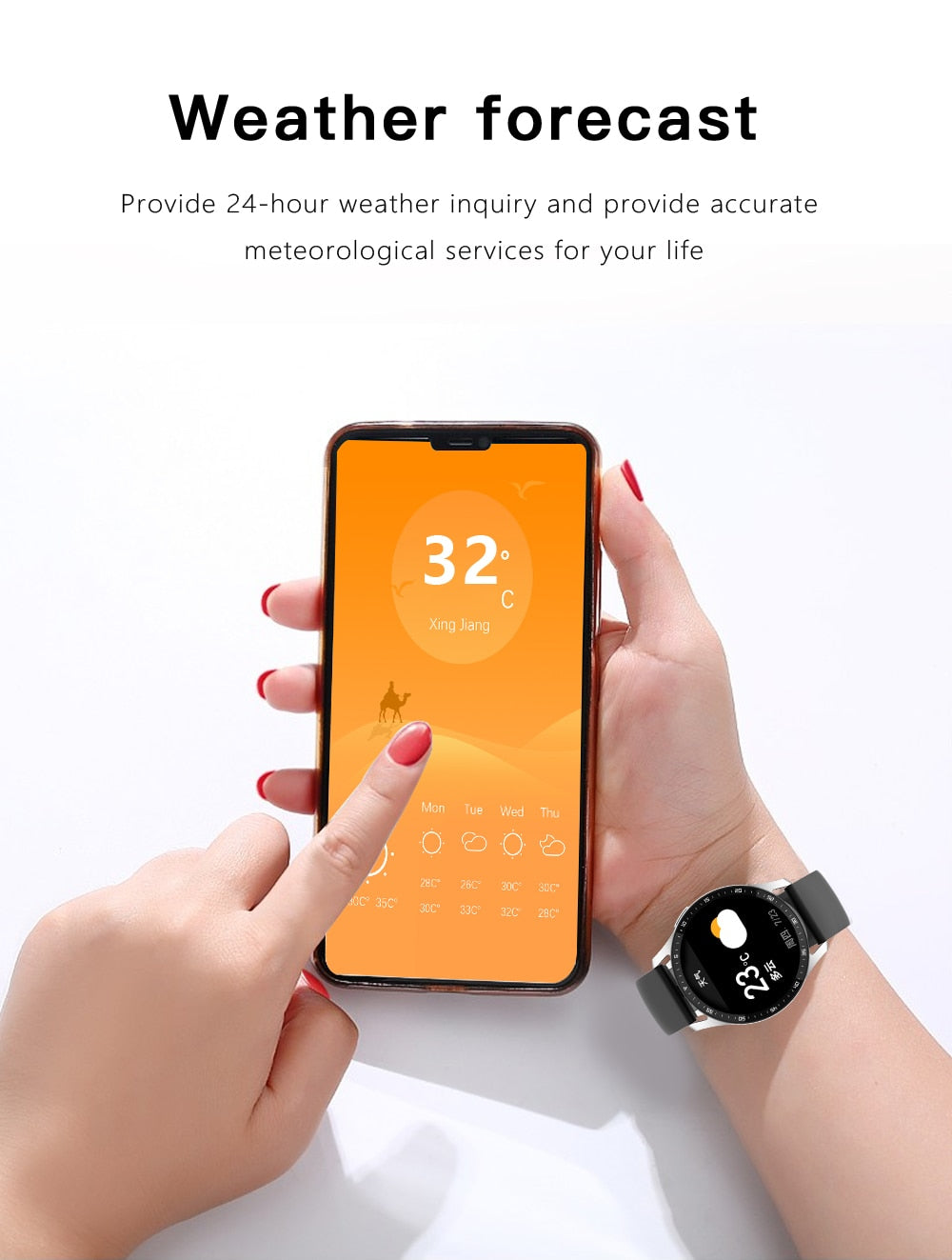 X7 - Sport horloge + ingebouwde oordoppen - smartwatch / activity tracker - TWS Bluetooth In-Ear oordopjes - zwart