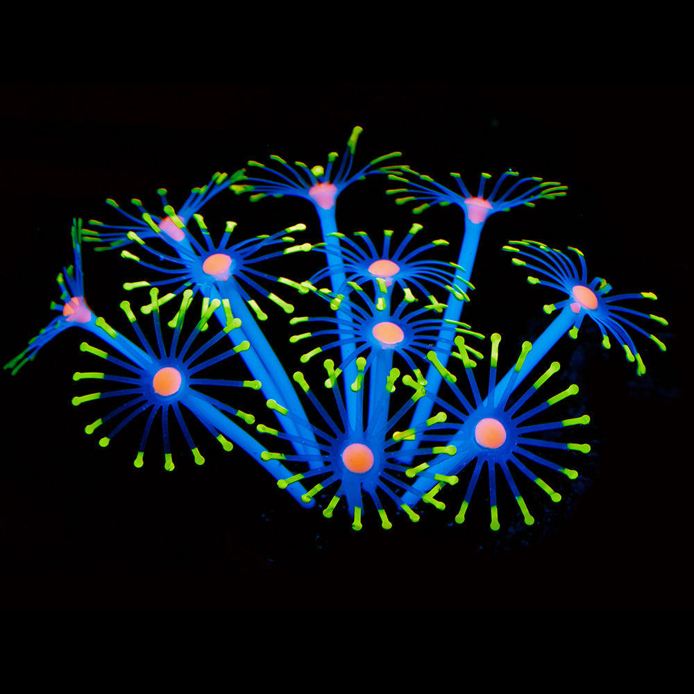 silicone gloeiende kunstmatige aquarium aquarium coral planten ornament onderwater huisdieren decor