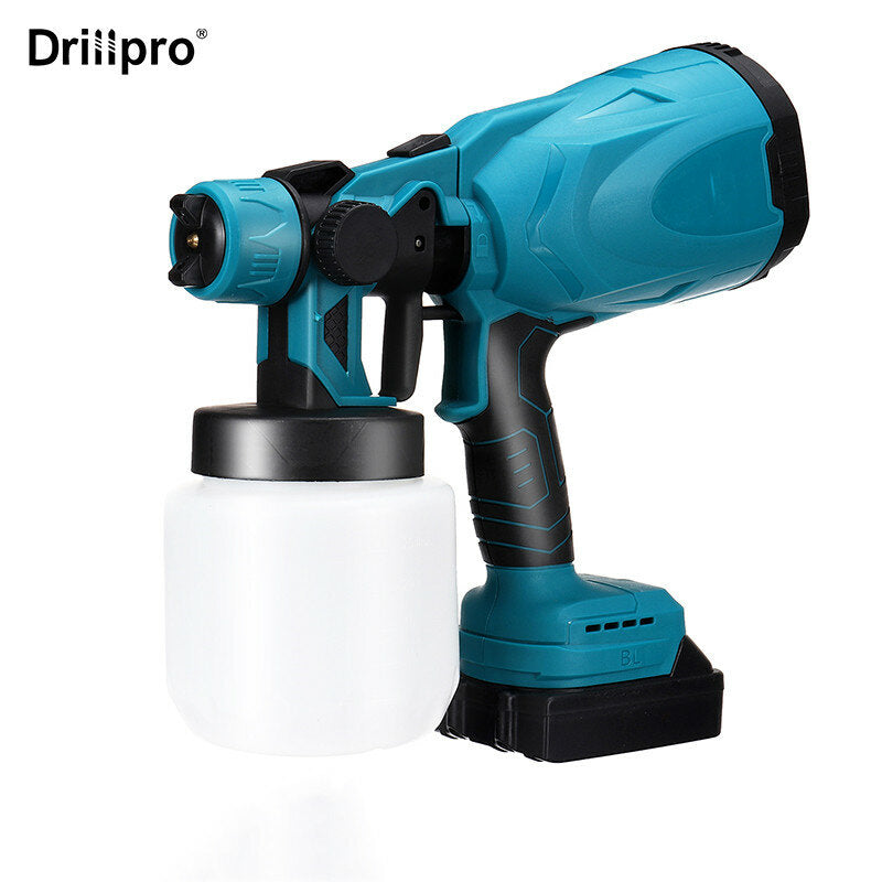 800ml rood/blauw zuigtype draadloze verfspuit elektrisch verf houtbewerking spuitpistool