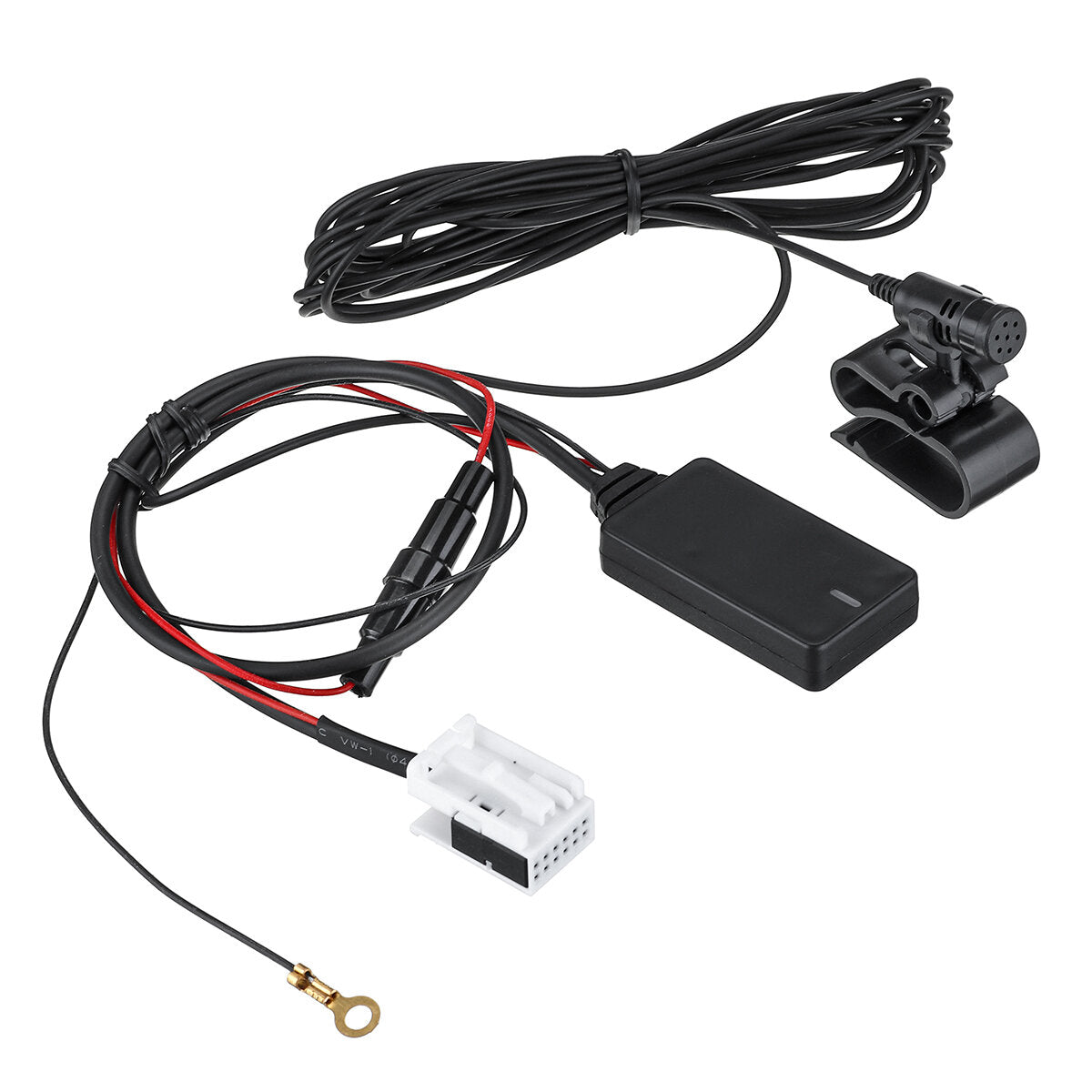 12pin auto handvrije draadloze radio bluetooth aux dongle mic kabel voor vw skoda rcd 210 310 510 rns 310 315 510 810