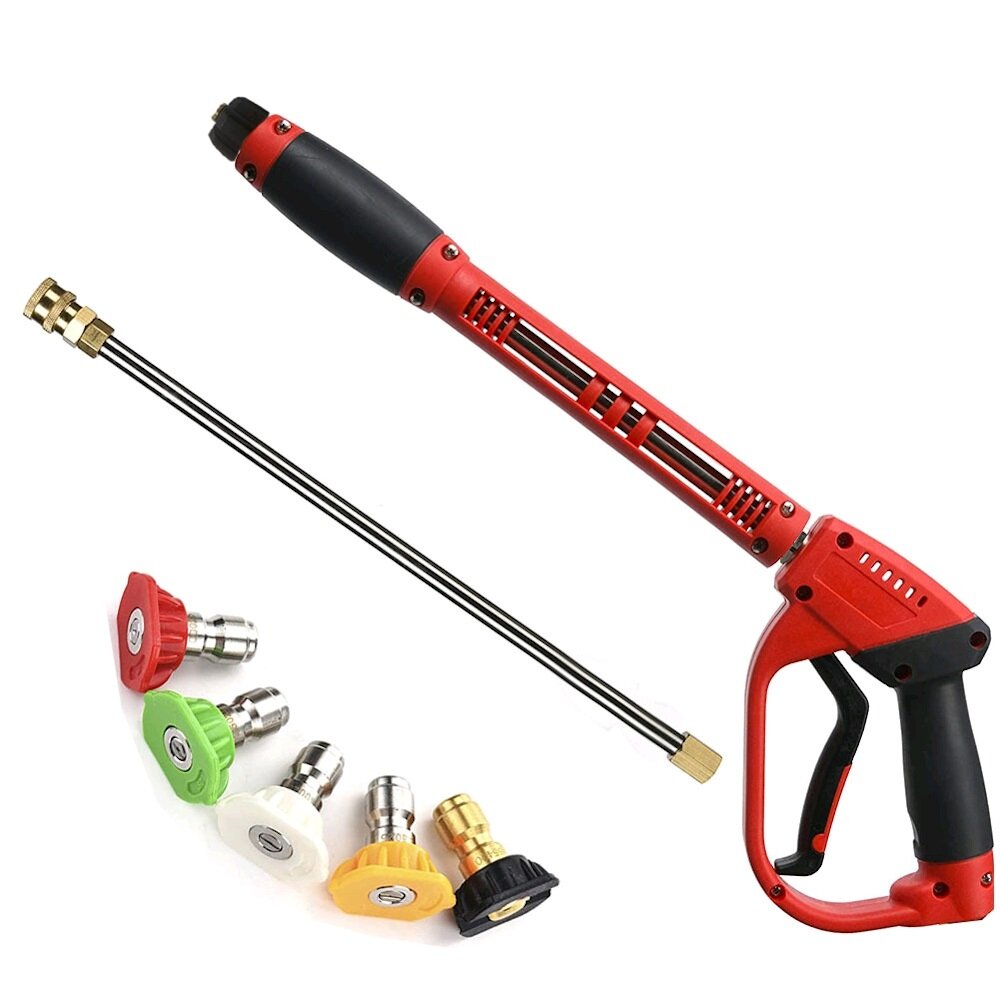 5000 psi tool daily deluxe hogedrukreiniger met vervangende wandverlenging en 5 mondstuktips