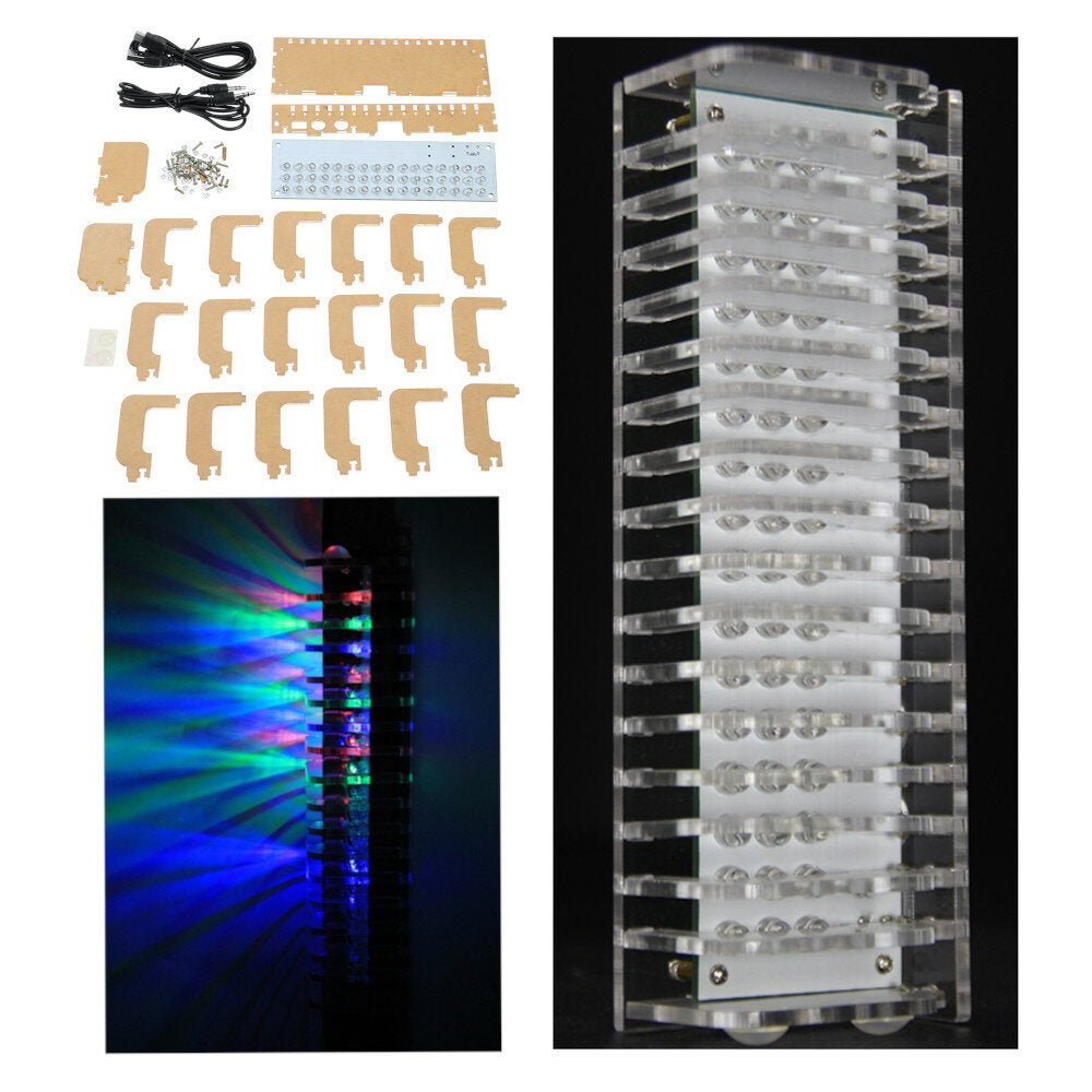 wdt10160 led-licht. eenrijige ademhalingsmuziekspectrumset