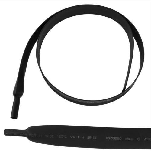 1.5mm 200mm/500mm/2m/3m/5m zwarte krimpkous elektrische sleeving autokabel