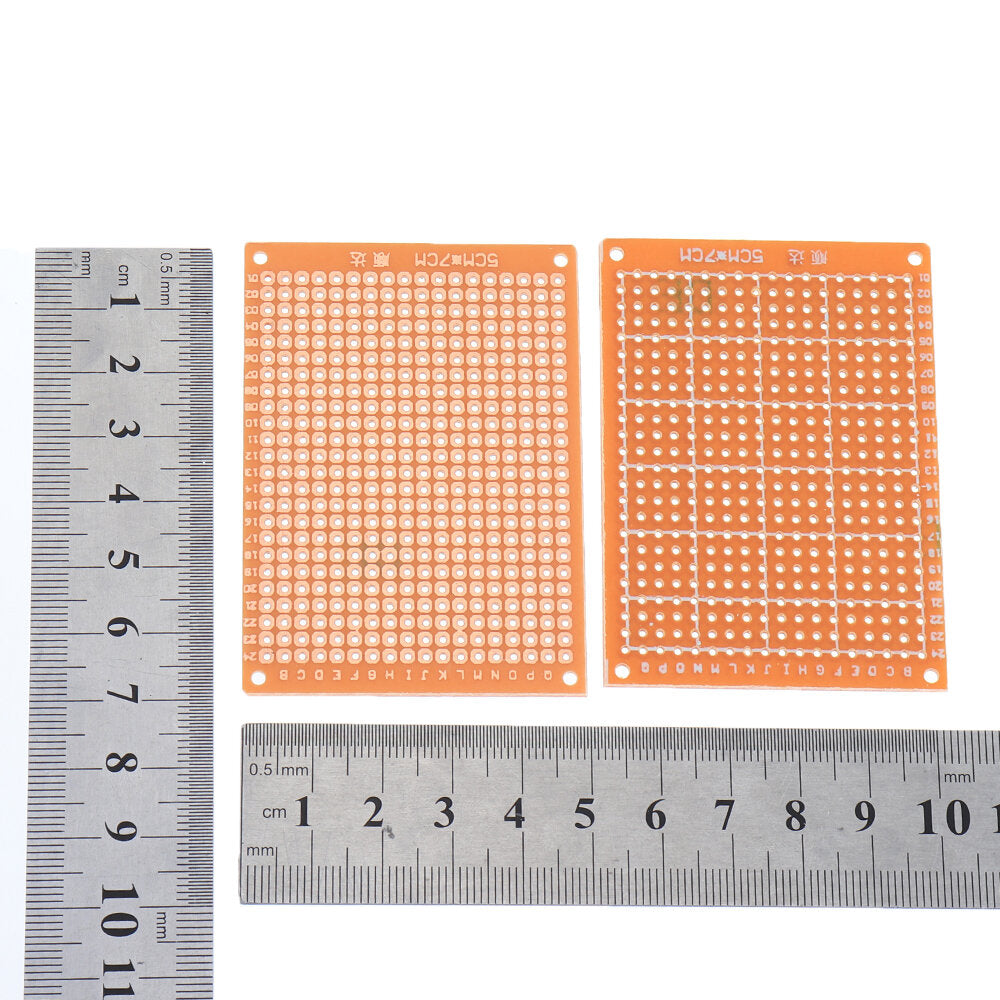 10 stuks universele printplaat 5x7 cm 2.54mm gat pitch dhz prototype papier printplaat panel enkelzijdig board