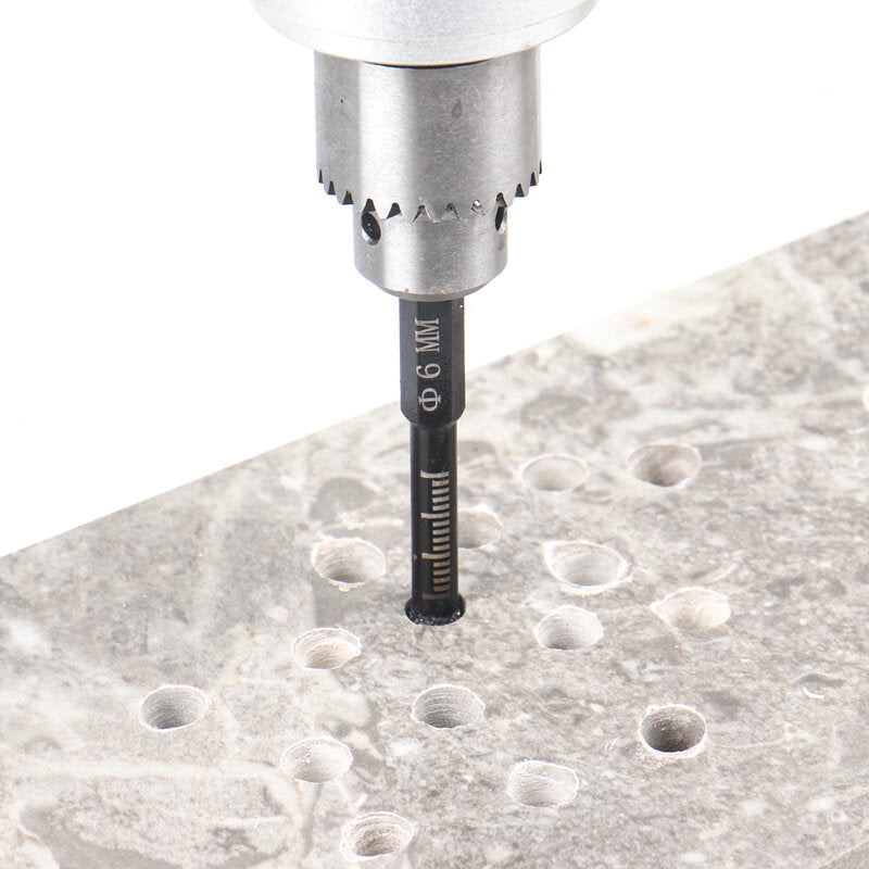 6/8/10/12mm hex handvat vacuümgesoldeerde diamant droge boren gatenzaag voor graniet marmer keramische tegel glas steen